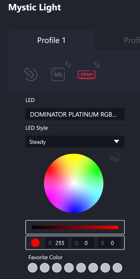 Définition de Mystic Light RGB (MSI)