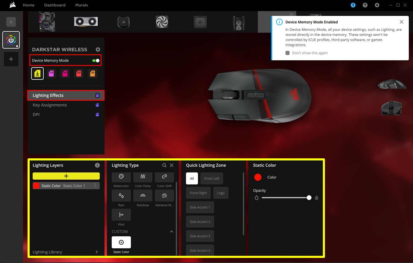 iCUE:How to set up hardware lighting in iCUE – Corsair