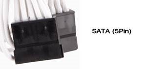  <img src="https://help.corsair.com/hc/article_attachments/360059690892/SATA_Connector_5Pin.jpg" alt="SATA_Connector_5Pin.jpg"> SATA（5针)