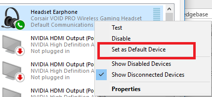 Corsair wireless headset discount mic not working