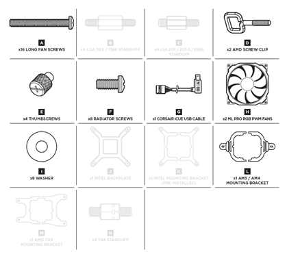 Corsair hot sale mounting bracket