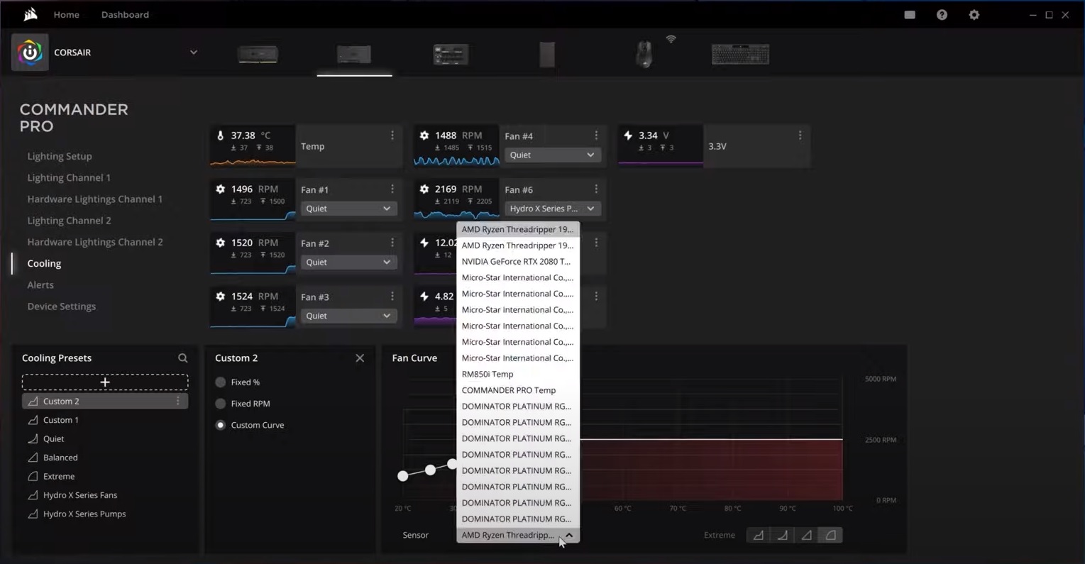 icue fan control