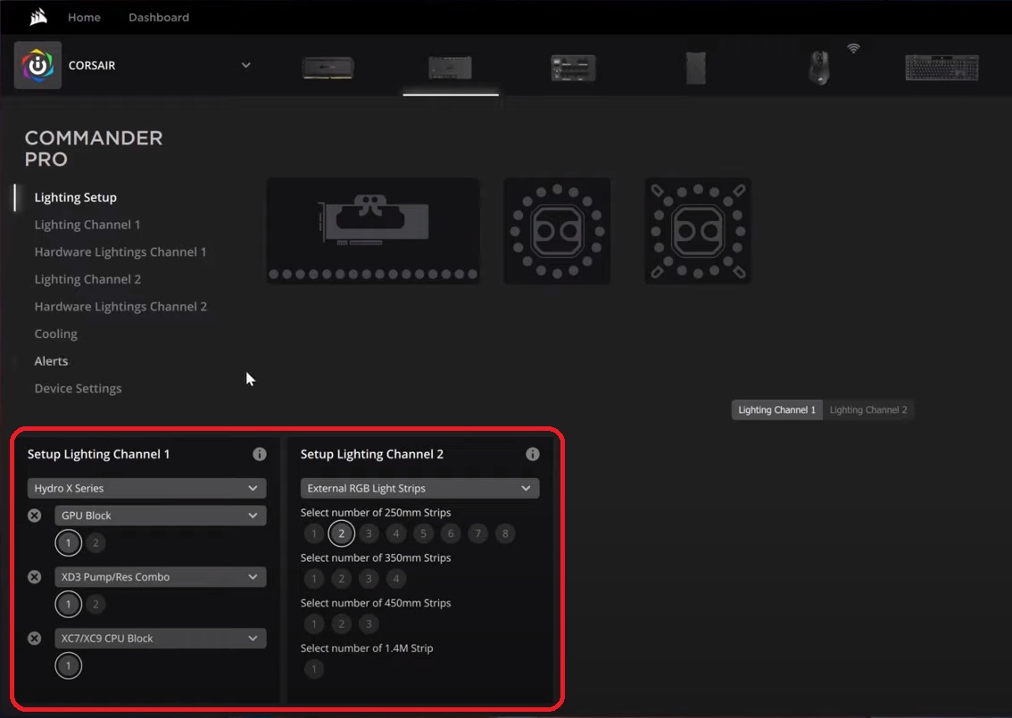 Icue How To Set Up Hydro X Series Hardware In Icue 4 Or Newer Corsair 8309