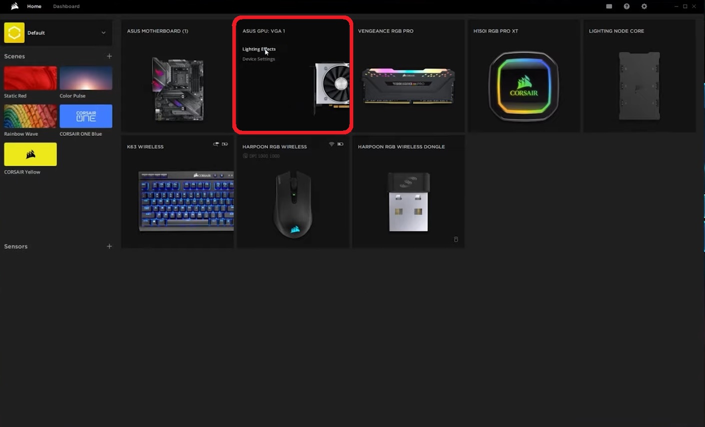 How to: Control ASUS card lighting in iCUE 4 or newer – Corsair