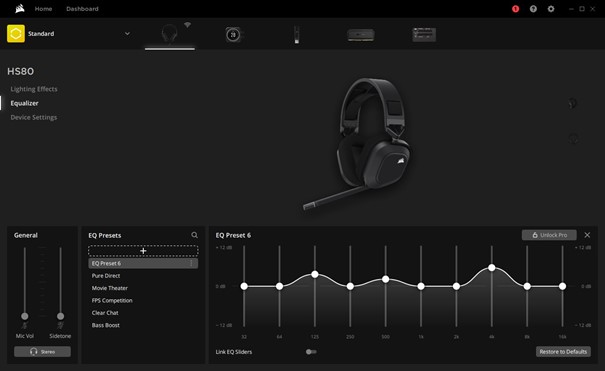 How to: Set audio equalization in iCUE – Corsair