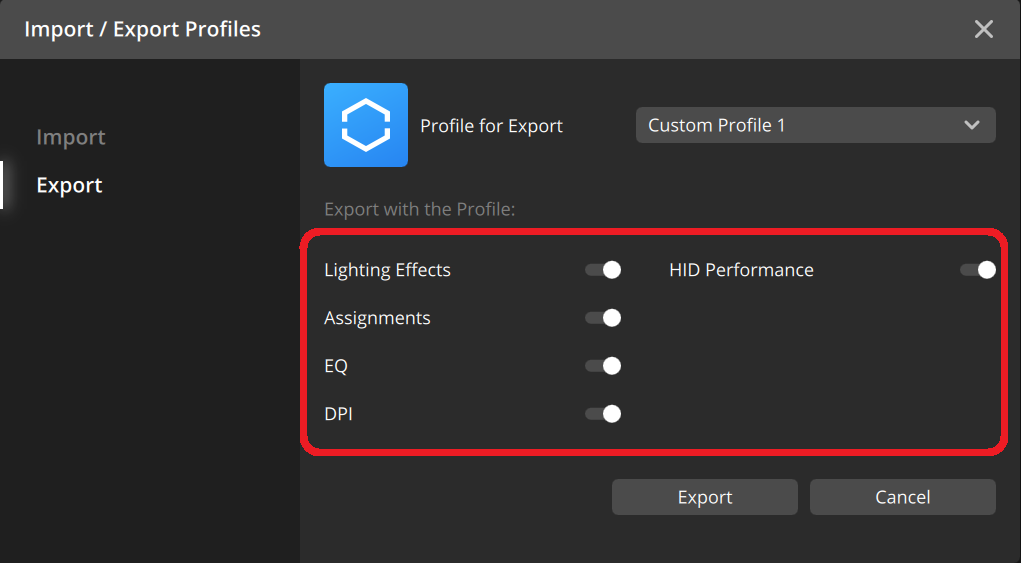 How to: and export profiles – Corsair